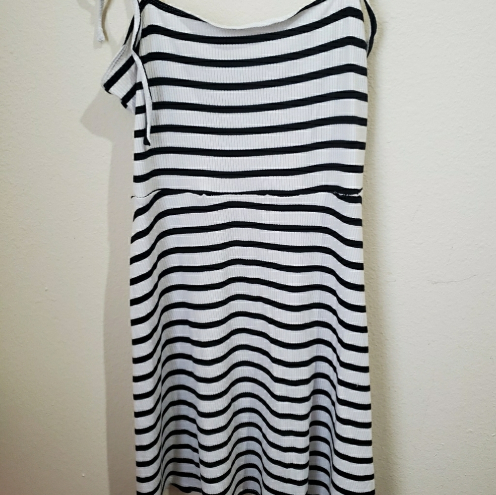 F21 Striped Mini Skater Sundress